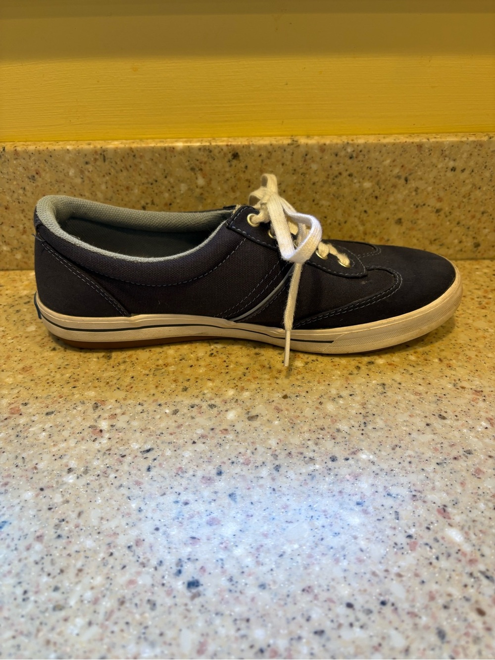 Navy Blue Canvas KEDS Craze II Low-Top Lace Up Sneakers, Size 6